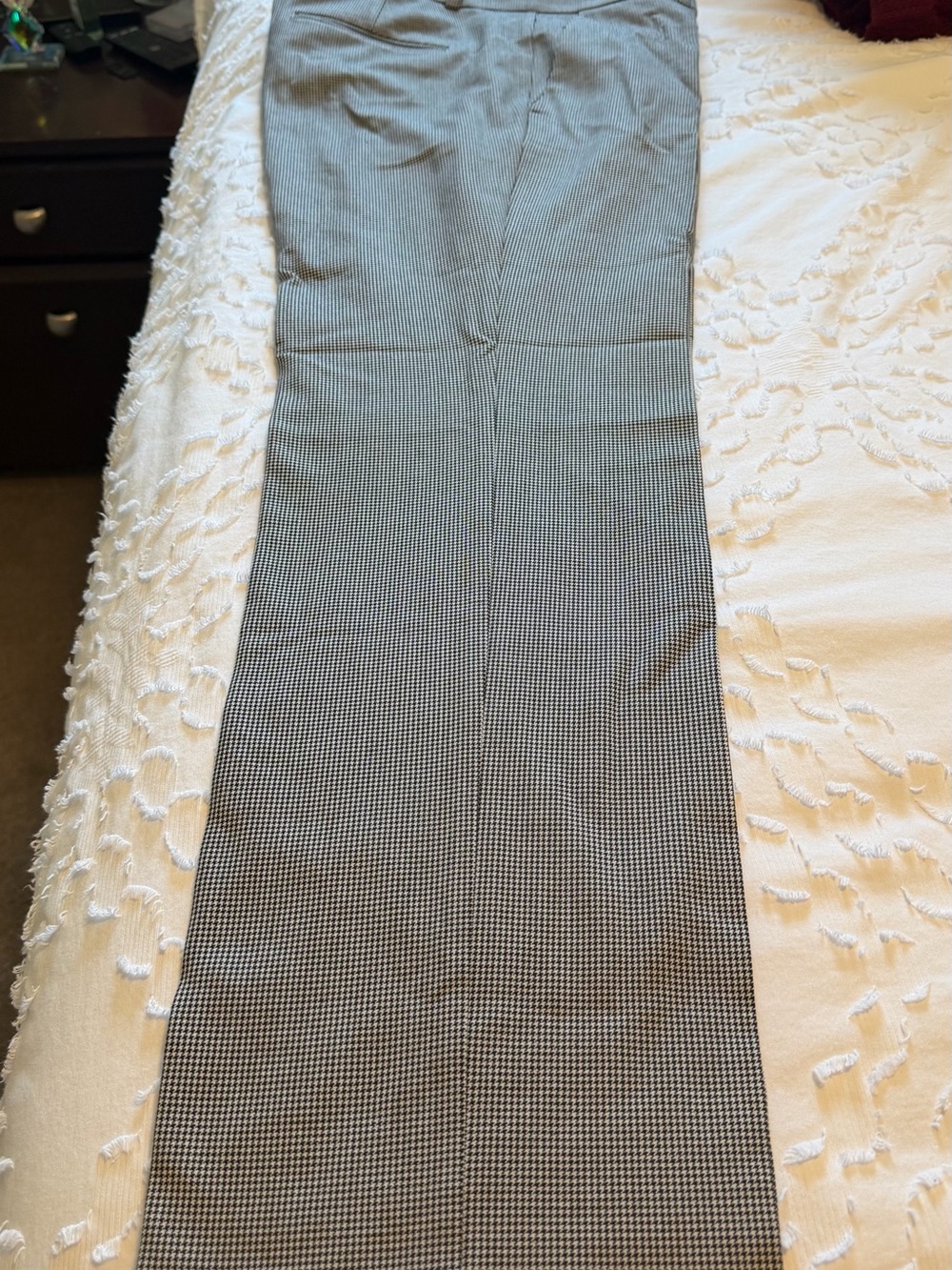 Ann Taylor Black and White Houndstooth Dress Trousers